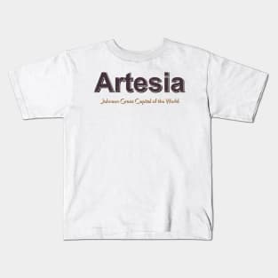 Artesia Grunge Text Kids T-Shirt